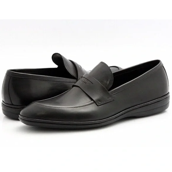 Hugo Boss | ‘Calid’ Black Leather Loafers Shoes Black Leather Loafers – On Sale Now with Up to 60% Off  main image 3